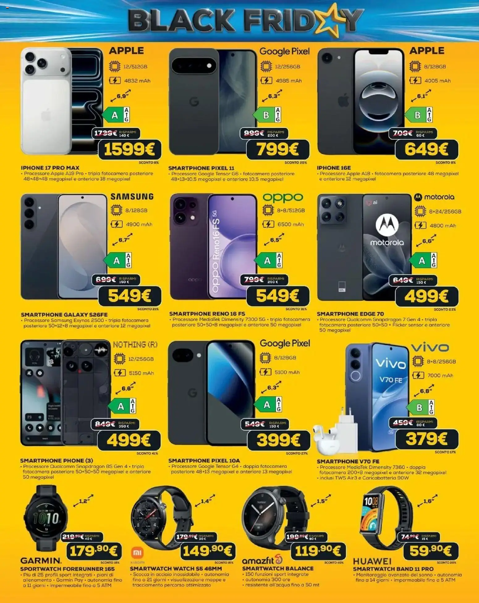 Anteprima dell'opuscolo Euronics Black Friday dal negozio Euronics valido da 29/10/2026