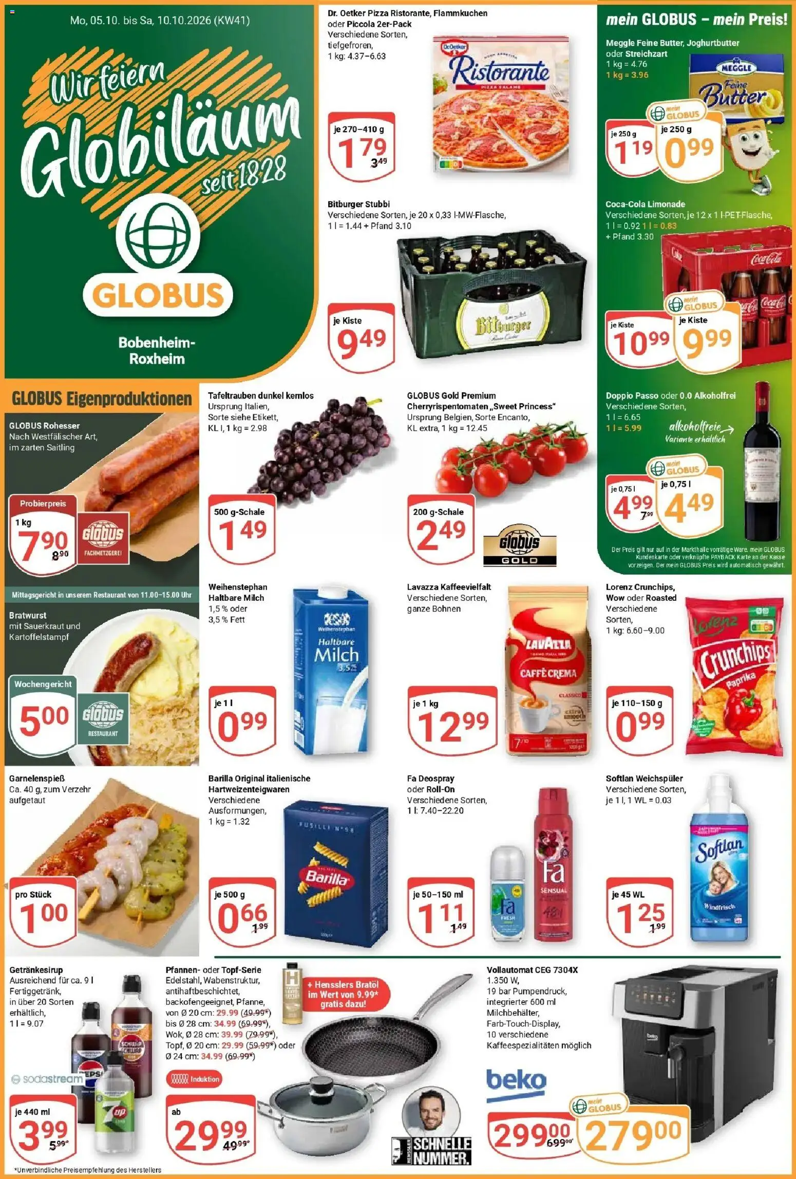 Vorschau von dem Prospekt des Geschäftes Globus, gültig ab dem 05.10.2026