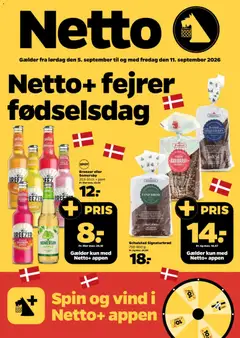 Eksempel på tilbudsavis Netto - Fødselsdag uge 37 fra butik Netto gyldig fra 05/09/2026