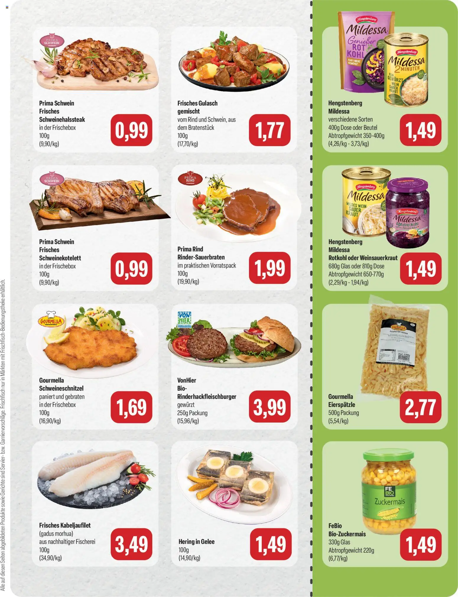 Vorschau von dem Prospekt des Geschäftes Feneberg, gültig ab dem 10.09.2026 - Gerichte, Gulasch, Wein, Rotkohl, Hering, Kraut