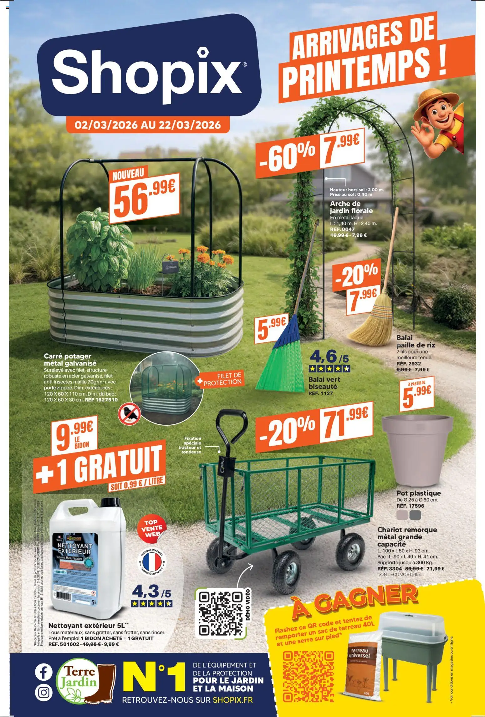 Prévisualisation de Shopix catalogue du magasin Shopix formulaire valide 02/03/2026 - Vidéo, Porte, Riz, Balai, Terreau, Potager, Prise, Terreau Universel