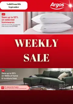 Preview of Argos Argos catalogue valid from 08/09/2026