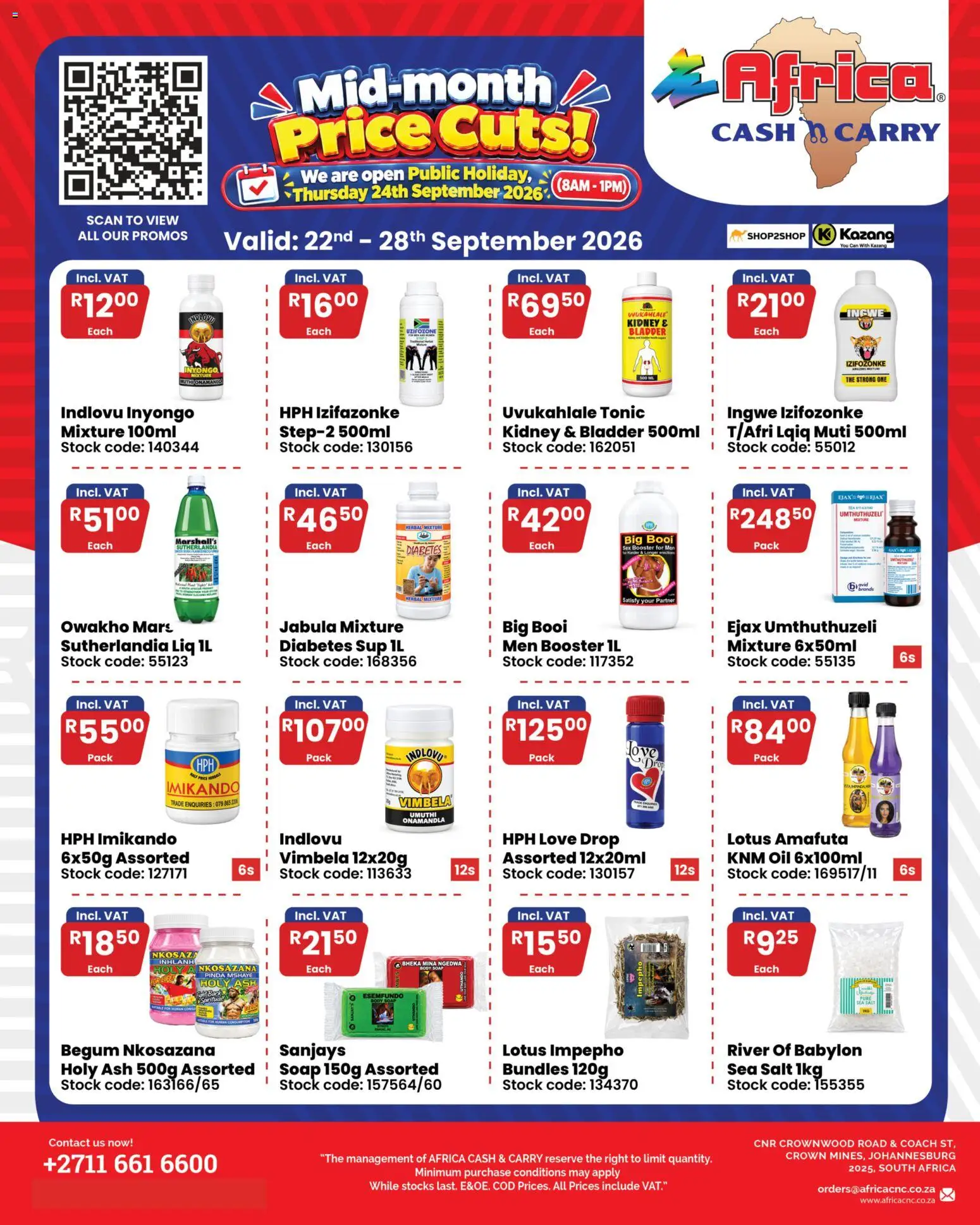 Preview of Africa Cash & Carry flyer valid from 22/09/2026