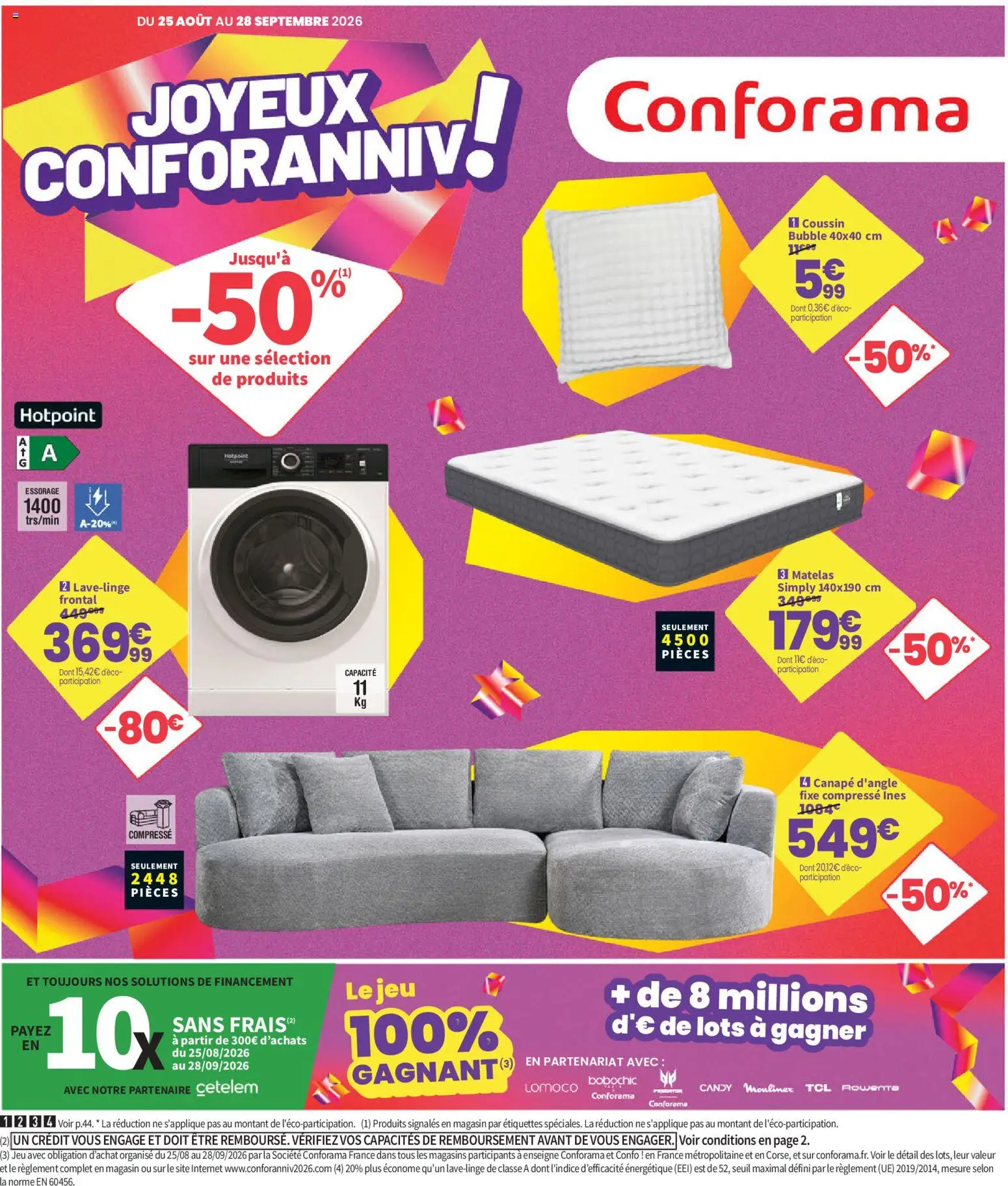 Prévisualisation de Conforama catalogue du magasin Conforama formulaire valide 25/08/2026