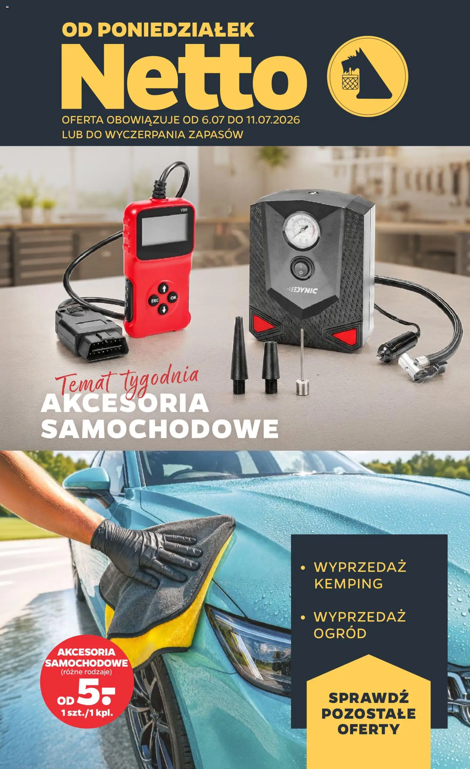 Pogląd gazetki "Netto gazetka od poniedziałku NonFood" ze sklepu Netto ważnej od 06.07.2026