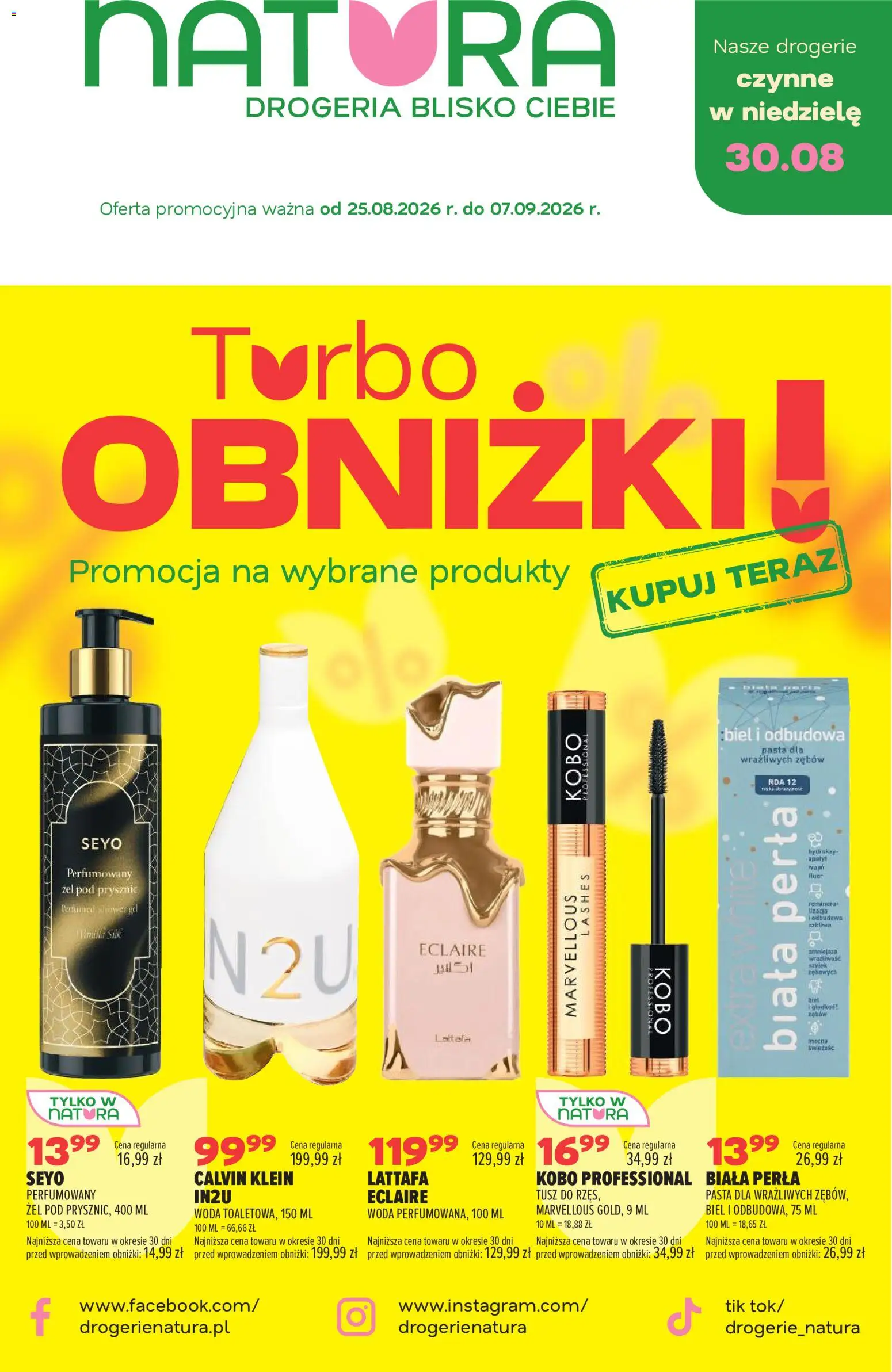 Pogląd gazetki "Drogerie Natura gazetka" ze sklepu Drogerie Natura ważnej od 25.08.2026