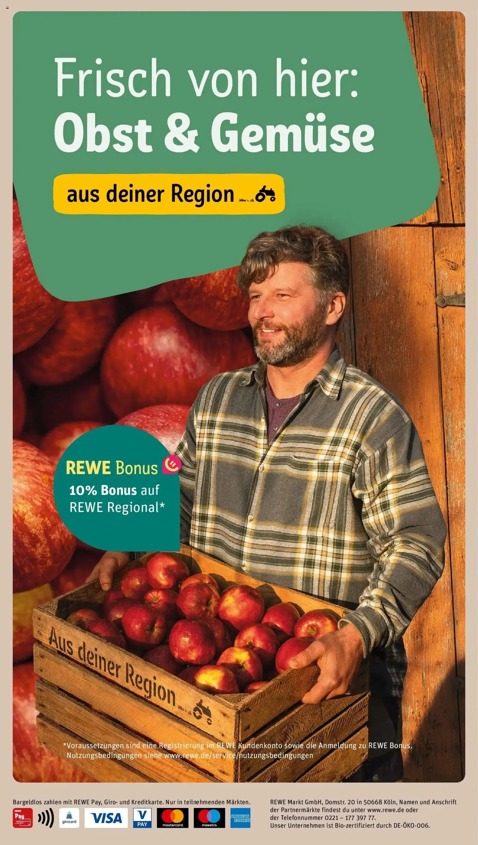Vorschau von dem Prospekt des Geschäftes Rewe, gültig ab dem 26.10.2026