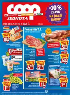 Náhľad COOP Jednota letáku platného od 10.09.2026