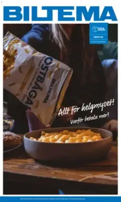 Förhandsgranska reklamblad Biltema erbjudanden Dryck, snacks och godis från butik Biltema gäller från 21/08/2026