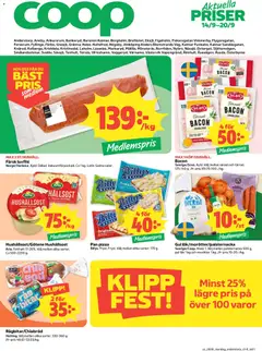 Förhandsgranska reklamblad Coop erbjudanden från butik Coop gäller från 14/09/2026