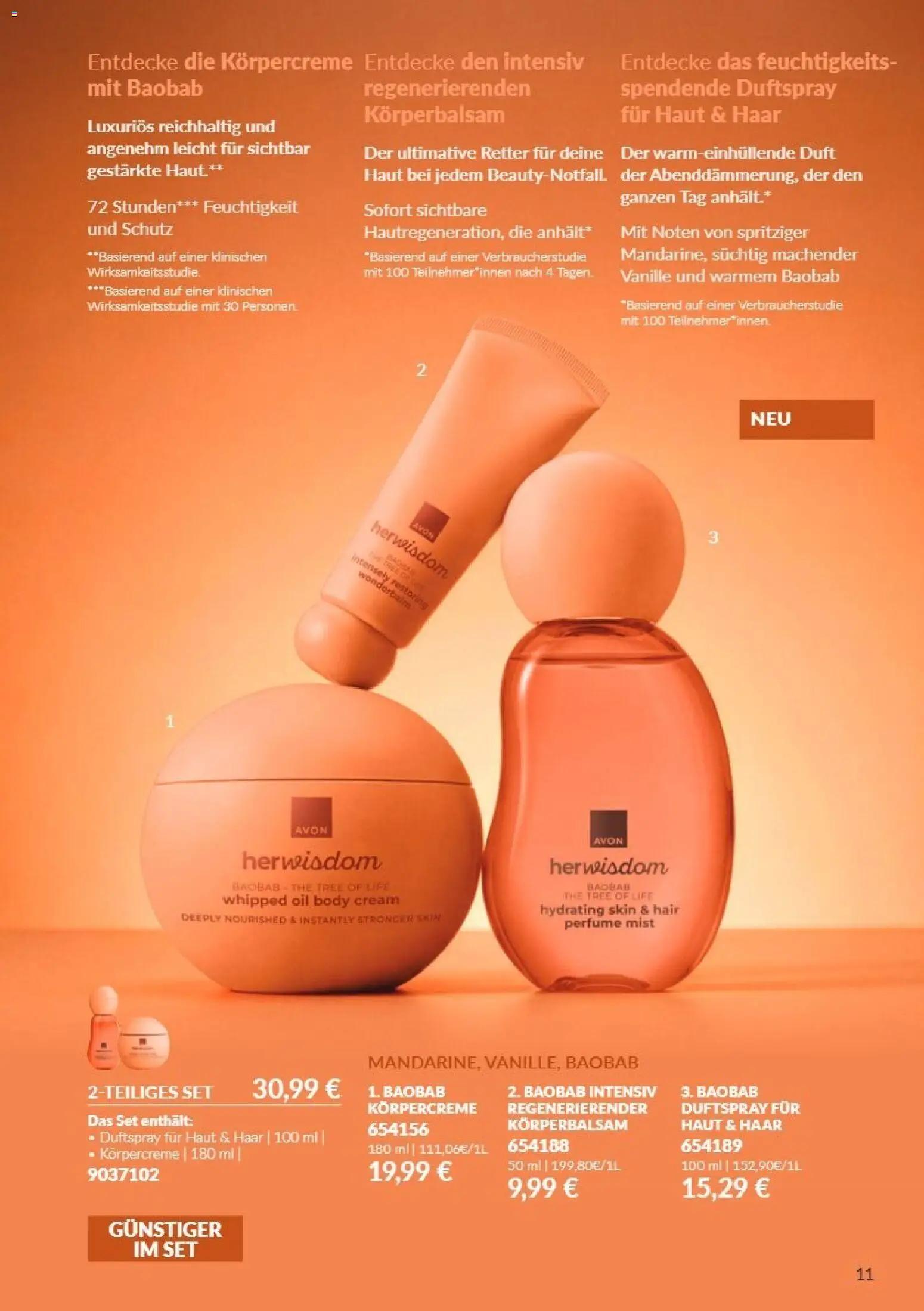 Vorschau von dem Prospekt des Geschäftes Avon, gültig ab dem 01.10.2026 - Vanille, Duft, Body Cream, Körpercreme