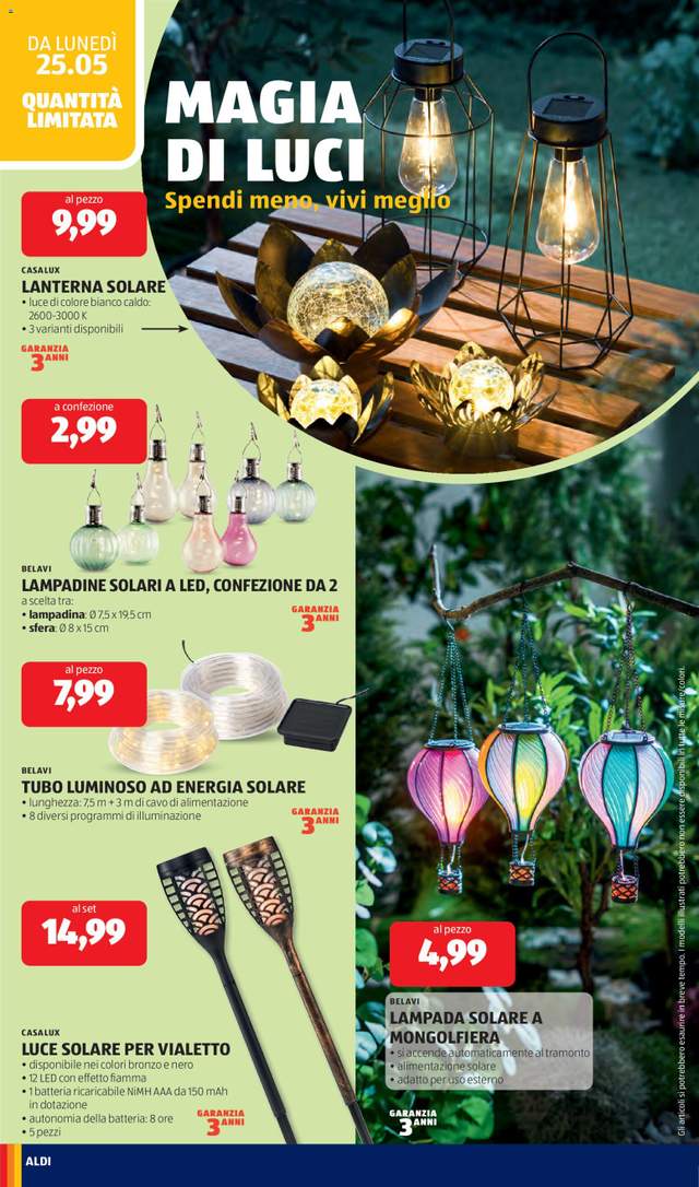 Nuovo volantino Aldi dal 25/05