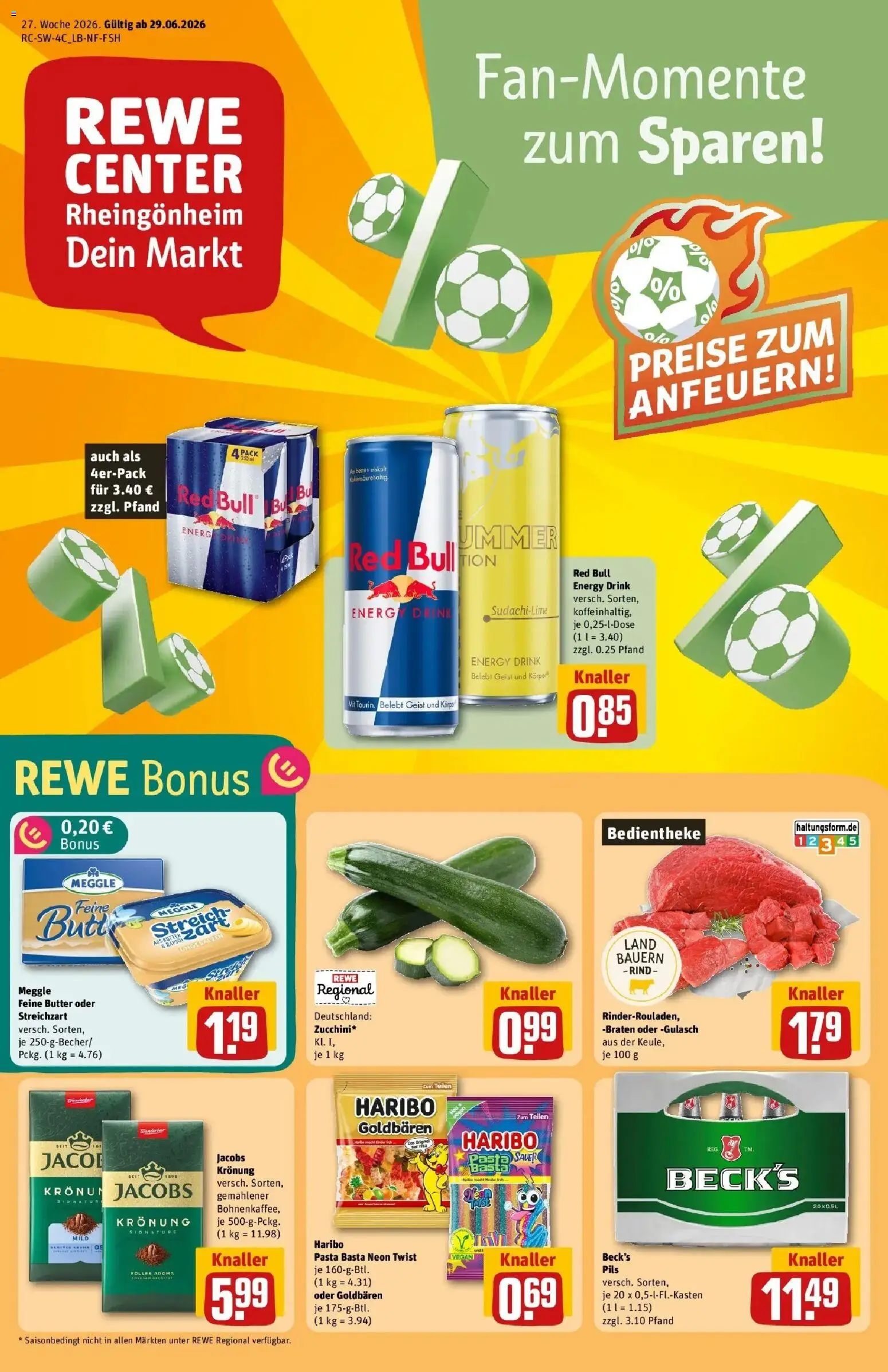 Vorschau von dem Prospekt des Geschäftes Rewe, gültig ab dem 29.06.2026