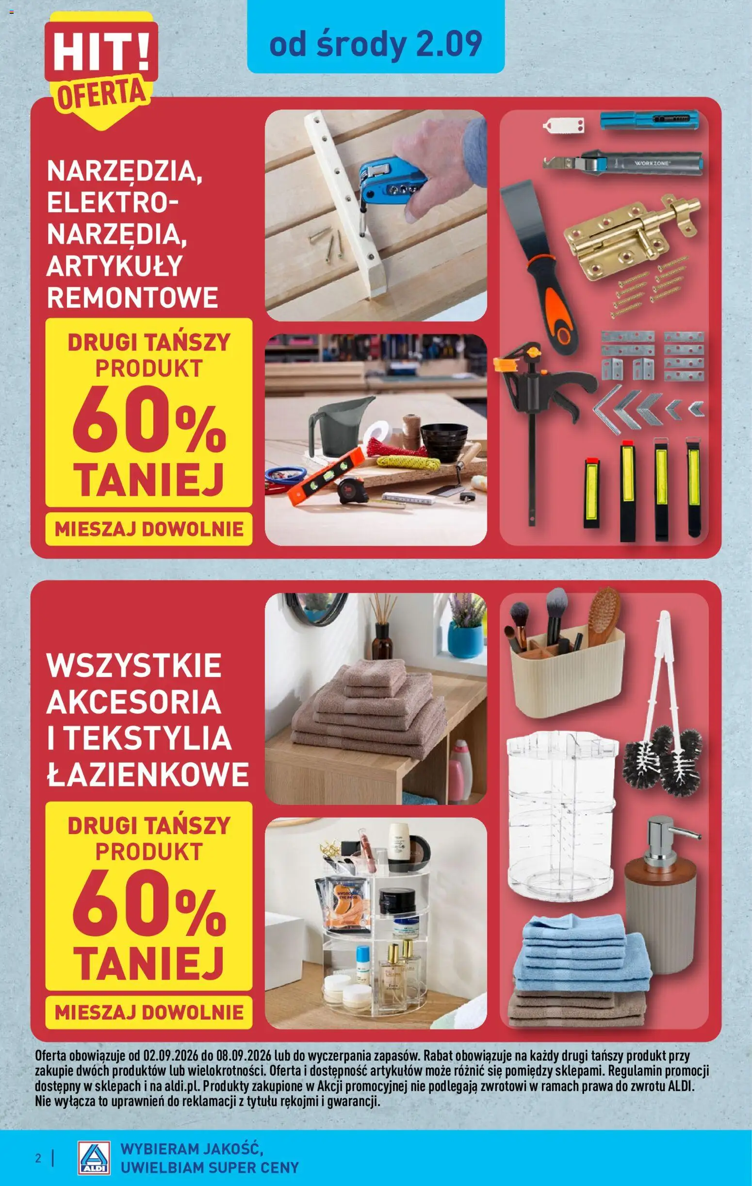Pogląd gazetki "Aldi gazetka - Hity od Środy i od Soboty" ze sklepu Aldi ważnej od 02.09.2026