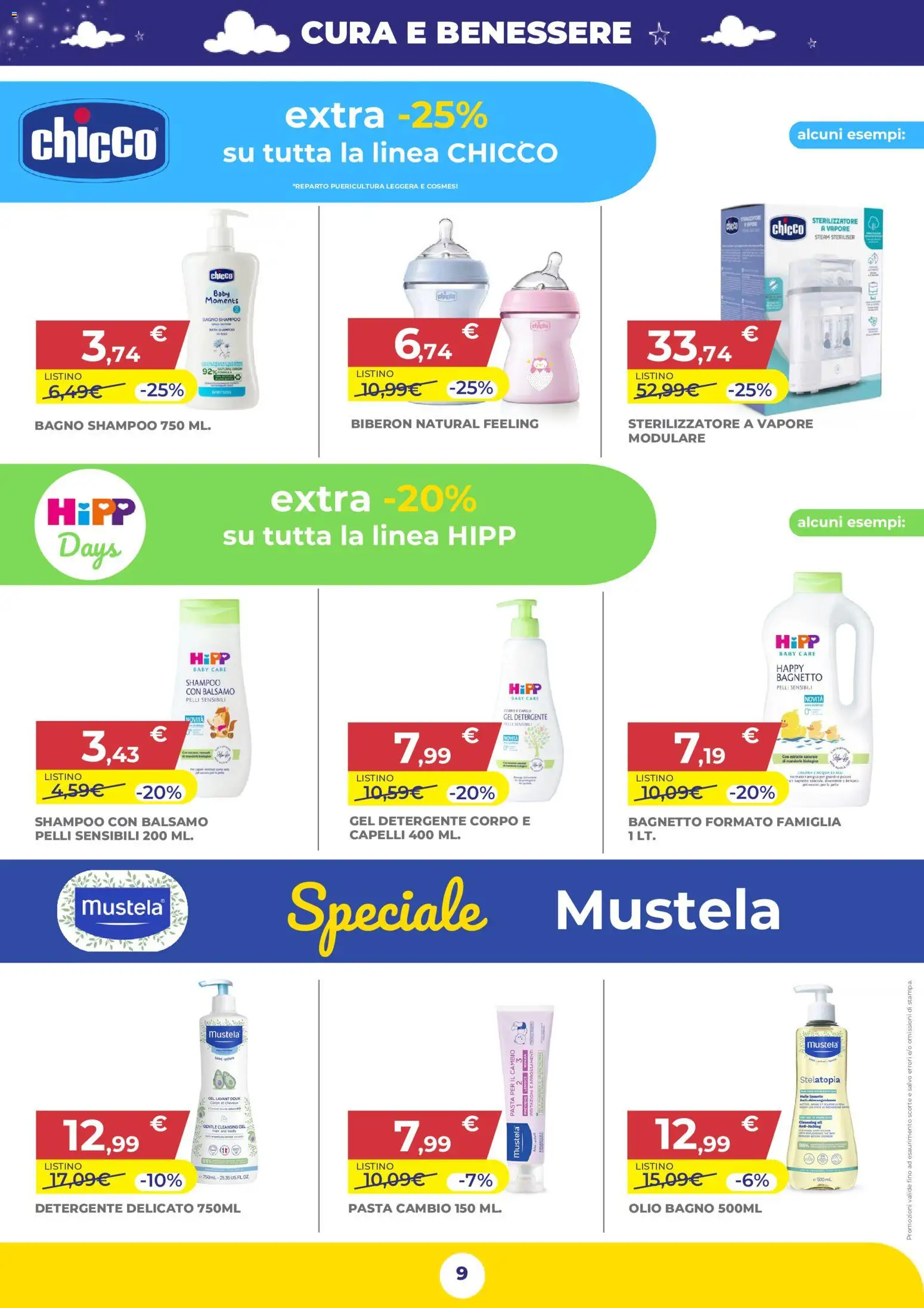Anteprima dell'opuscolo Toys Center volantino Nuova Apertura Palermo dal negozio Toys Center valido da 29/10/2026 - Pasta, Bagno, Shampoo, Mandorle, Balsamo, Detergente, Bagnetto, Gel detergente