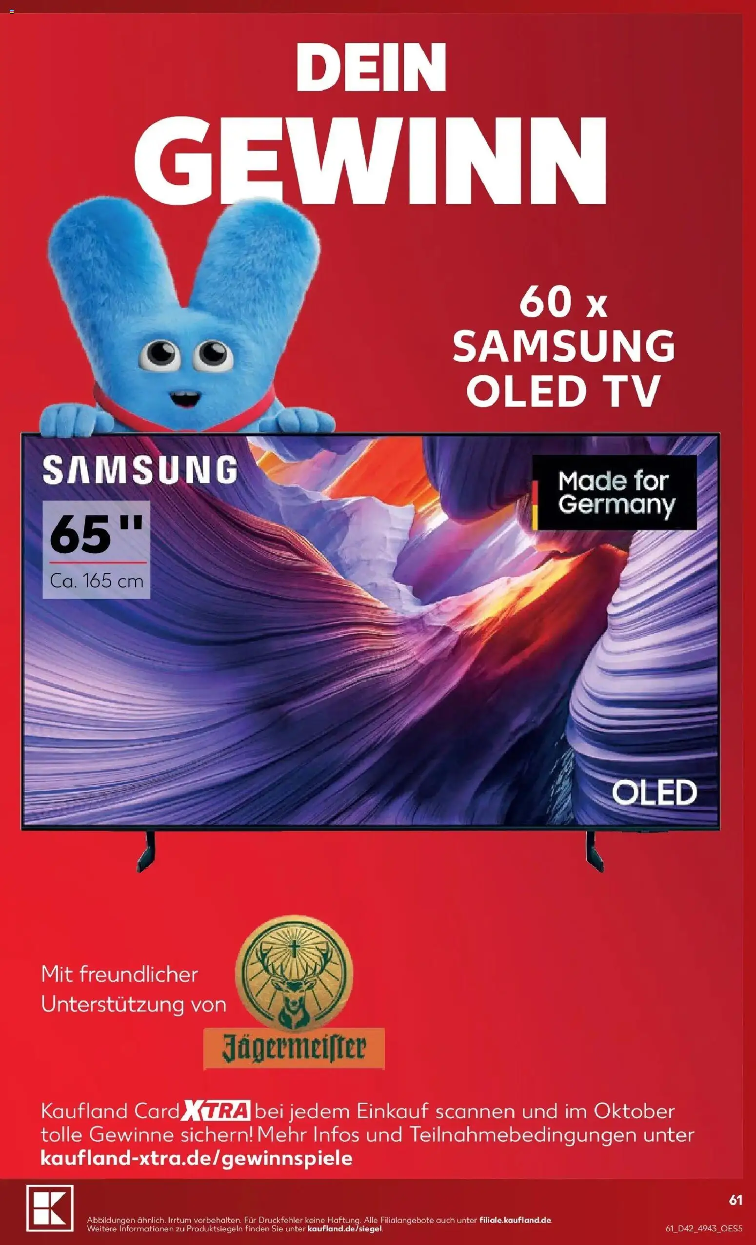Vorschau von dem Prospekt des Geschäftes Kaufland, gültig ab dem 12.10.2026 - Samsung, TV, Jägermeister