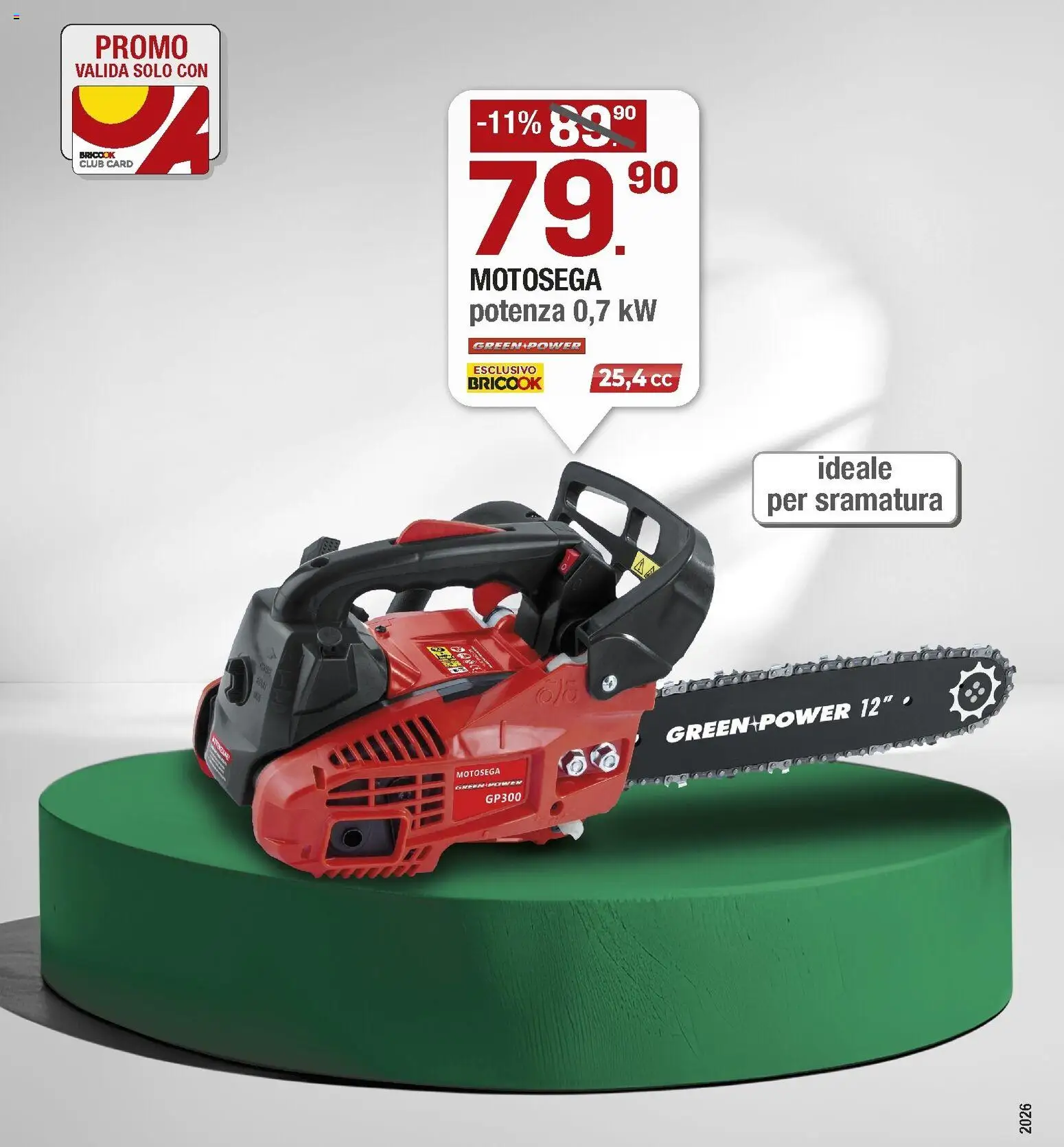 Anteprima dell'opuscolo Brico OK volantino dal negozio Brico OK valido da 26/10/2026 - Motosega