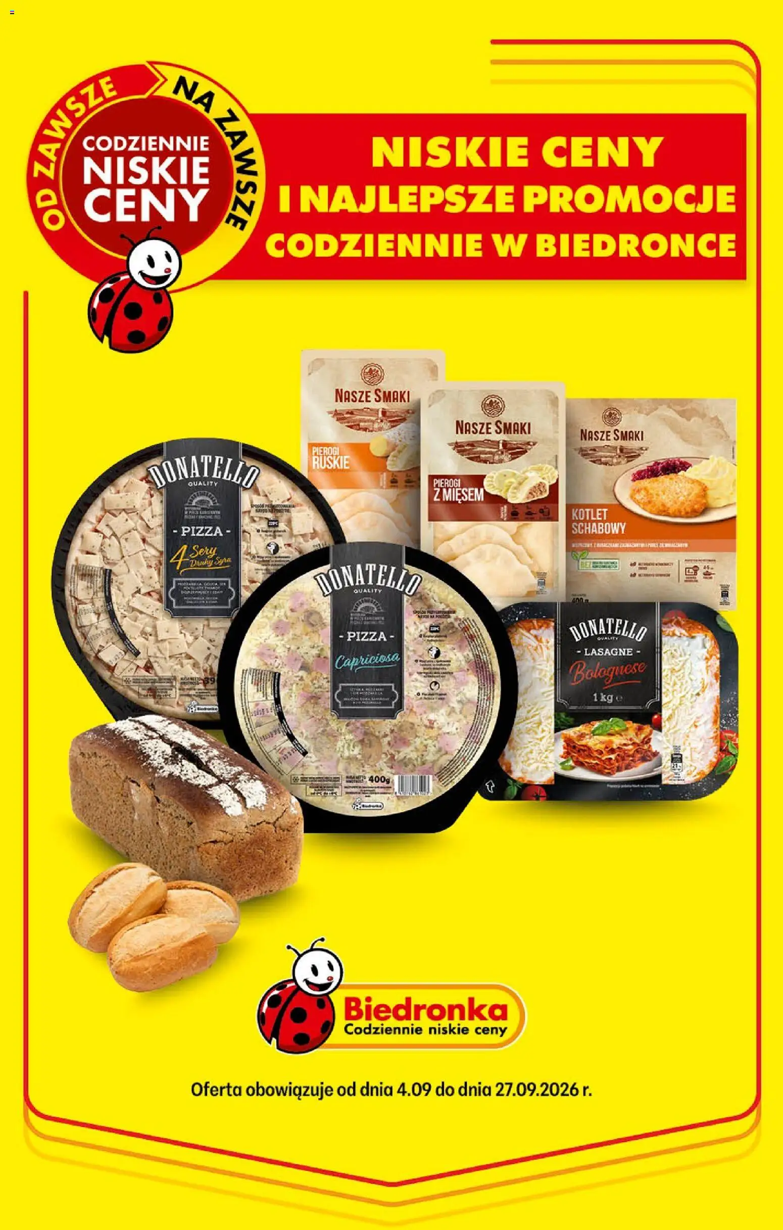 Pogląd gazetki "Biedronka gazetka - Najniższe ceny" ze sklepu Biedronka ważnej od 04.09.2026