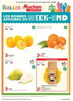 Prévisualisation de Auchan les bons plans du week-end dans votre super du magasin Auchan formulaire valide 24/09/2026