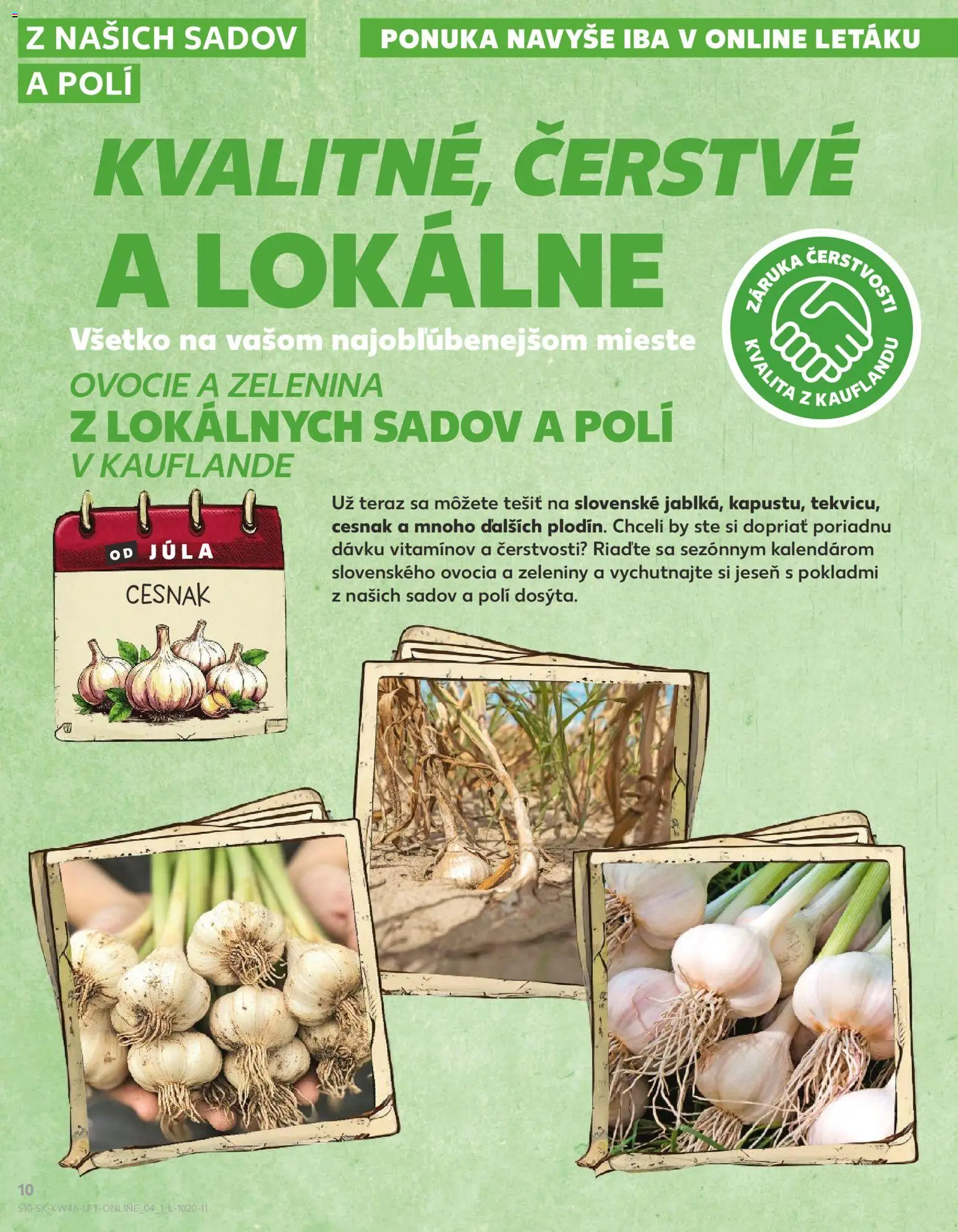 Náhľad Kaufland letáku platného od 13.11.2025 - Ovocie, Cesnak