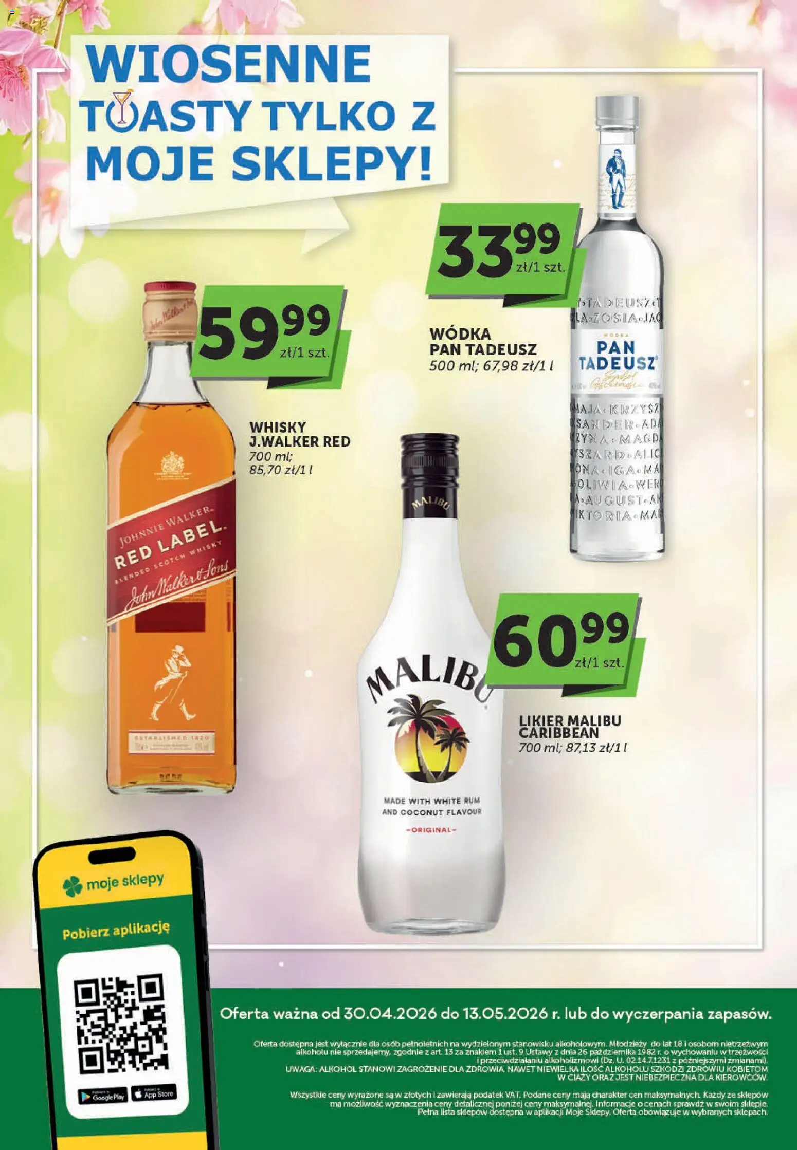 Pogląd gazetki "ABC gazetka - Oferta alkoholowa" ze sklepu ABC ważnej od 30.04.2026 - Alkohol, Whisky, Malibu, Wódka, Rum, Vodka, Scotch whisky