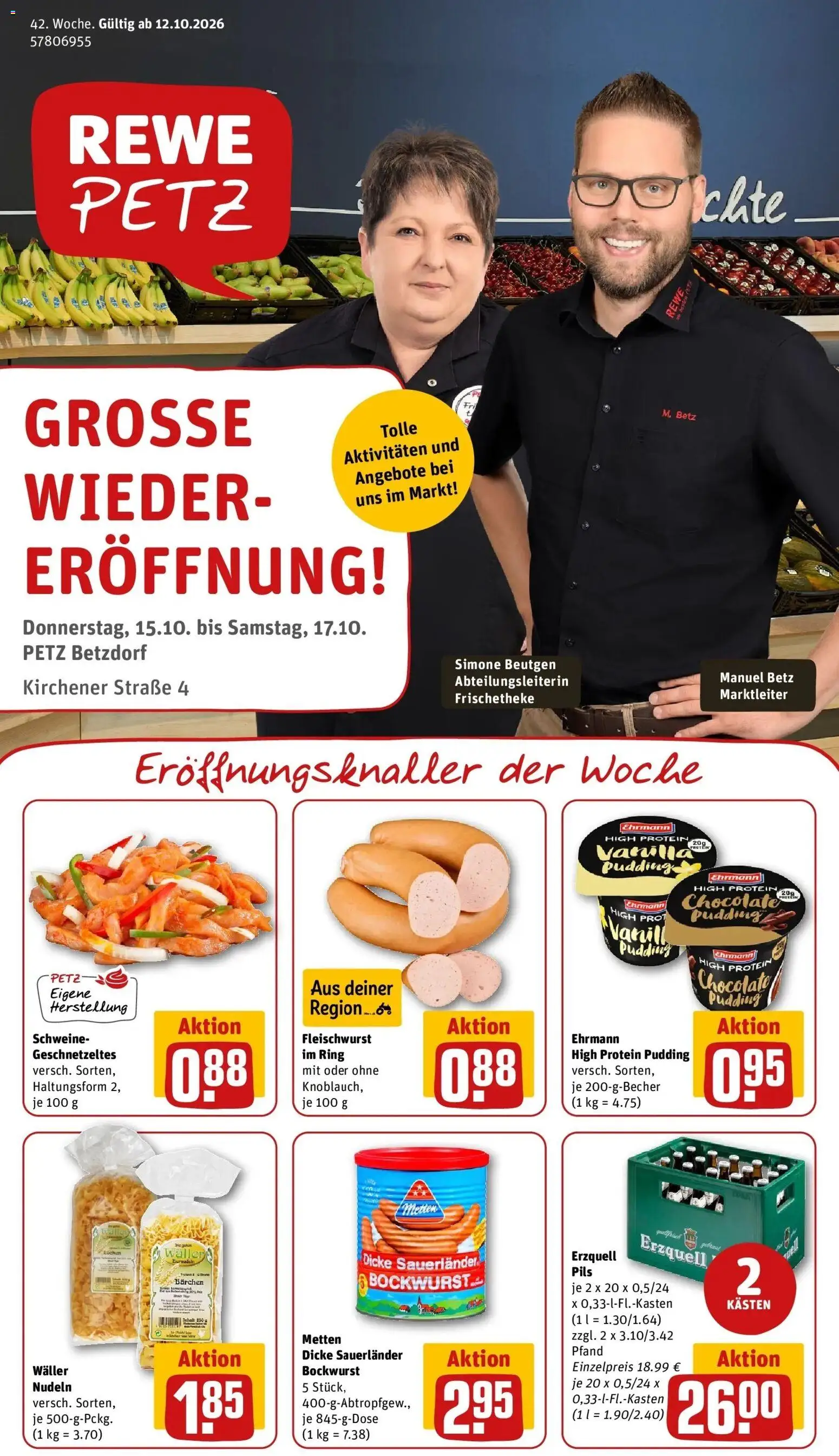 Vorschau von dem Prospekt des Geschäftes Rewe, gültig ab dem 12.10.2026