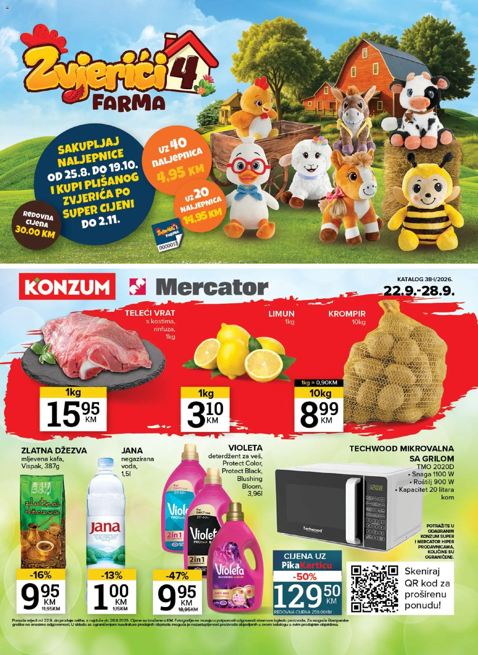 Pregled letka Mercator katalog trgovine Mercator vrijedi od 22.09.2026