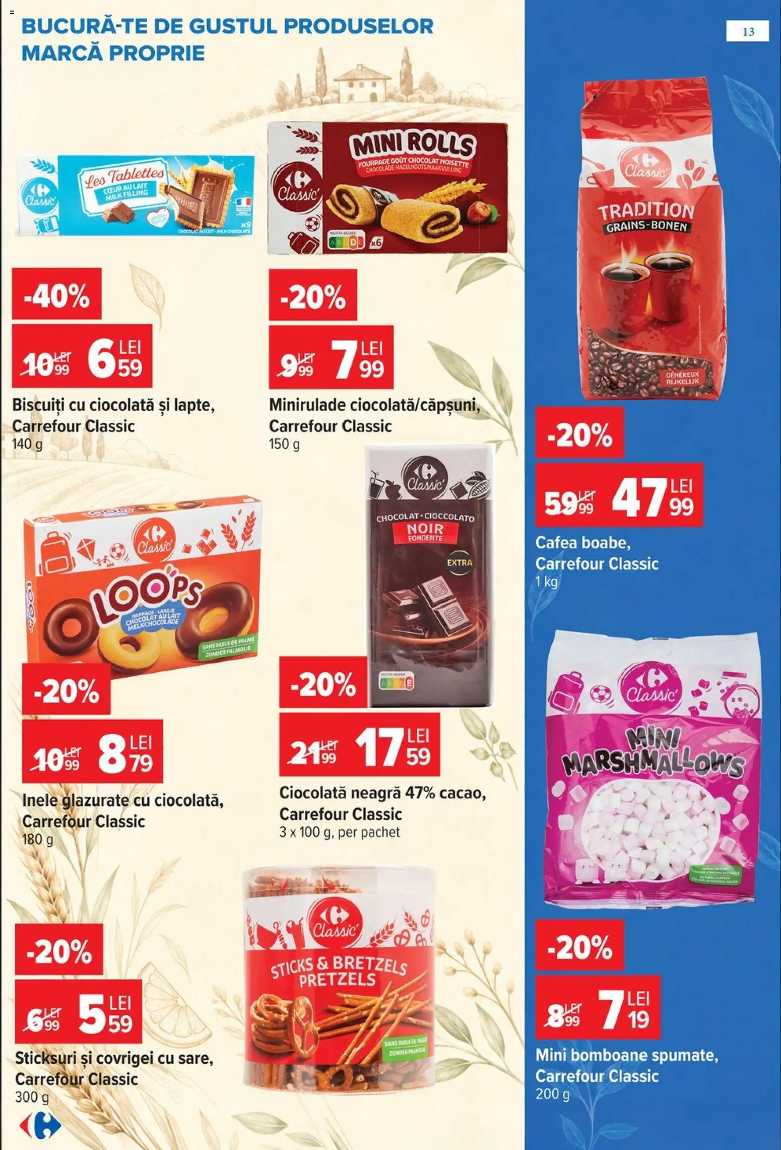 Previzualizarea de cataloage: Carrefour Carrefour Catalog valabil de la 28.10.2026 - Cafea, Ciocolată, Bomboane, Biscuiți, Sticksuri, Covrigei, Carrefour Classic