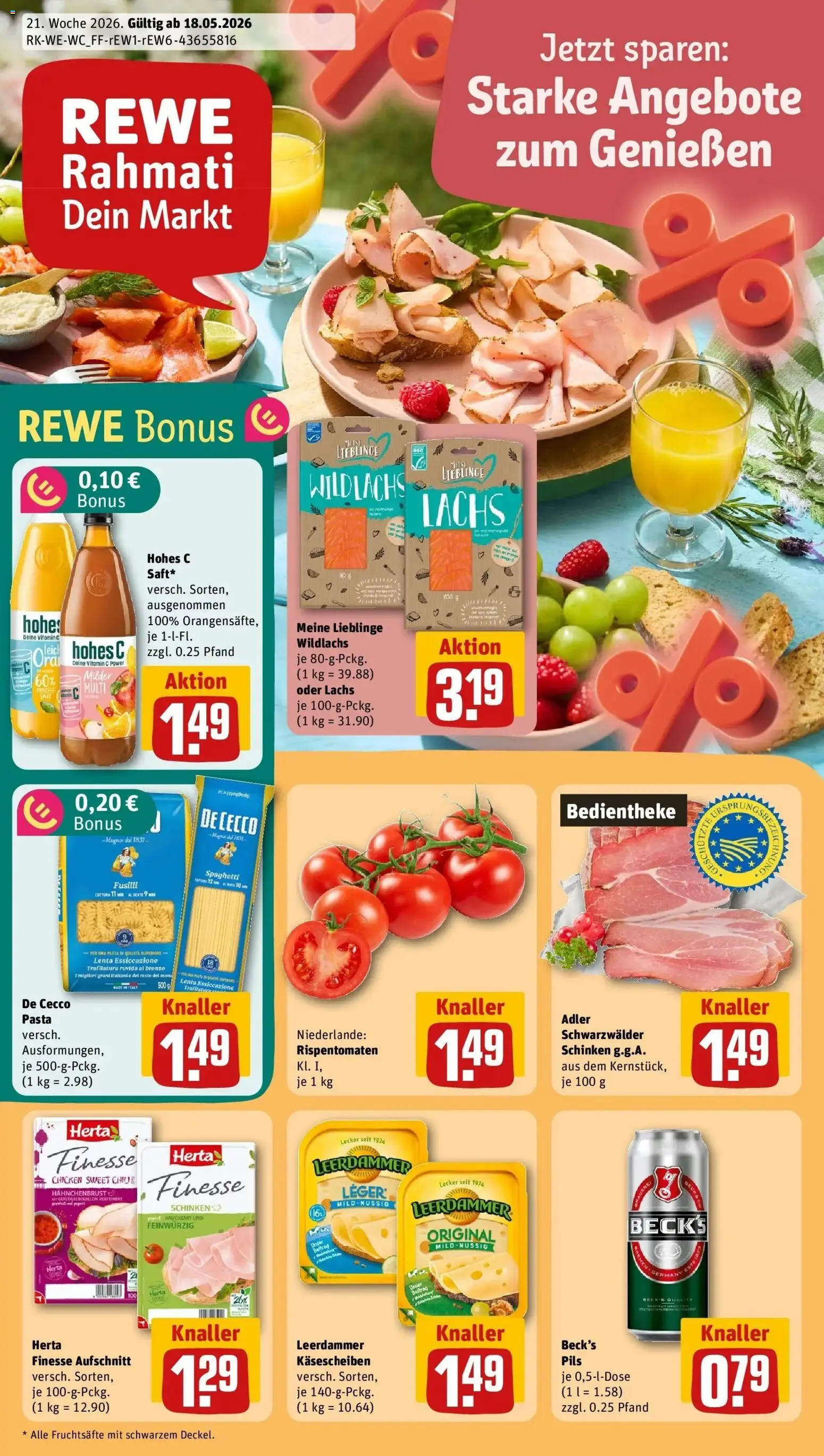 Vorschau von dem Prospekt des Geschäftes Rewe, gültig ab dem 17.05.2026