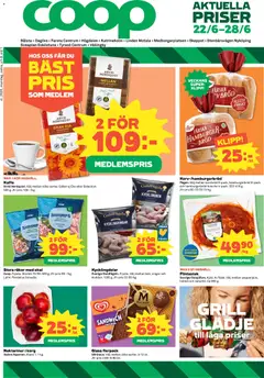 Förhandsgranska reklamblad Coop Daglivs erbjudanden från butik Coop Daglivs gäller från 22/06/2026