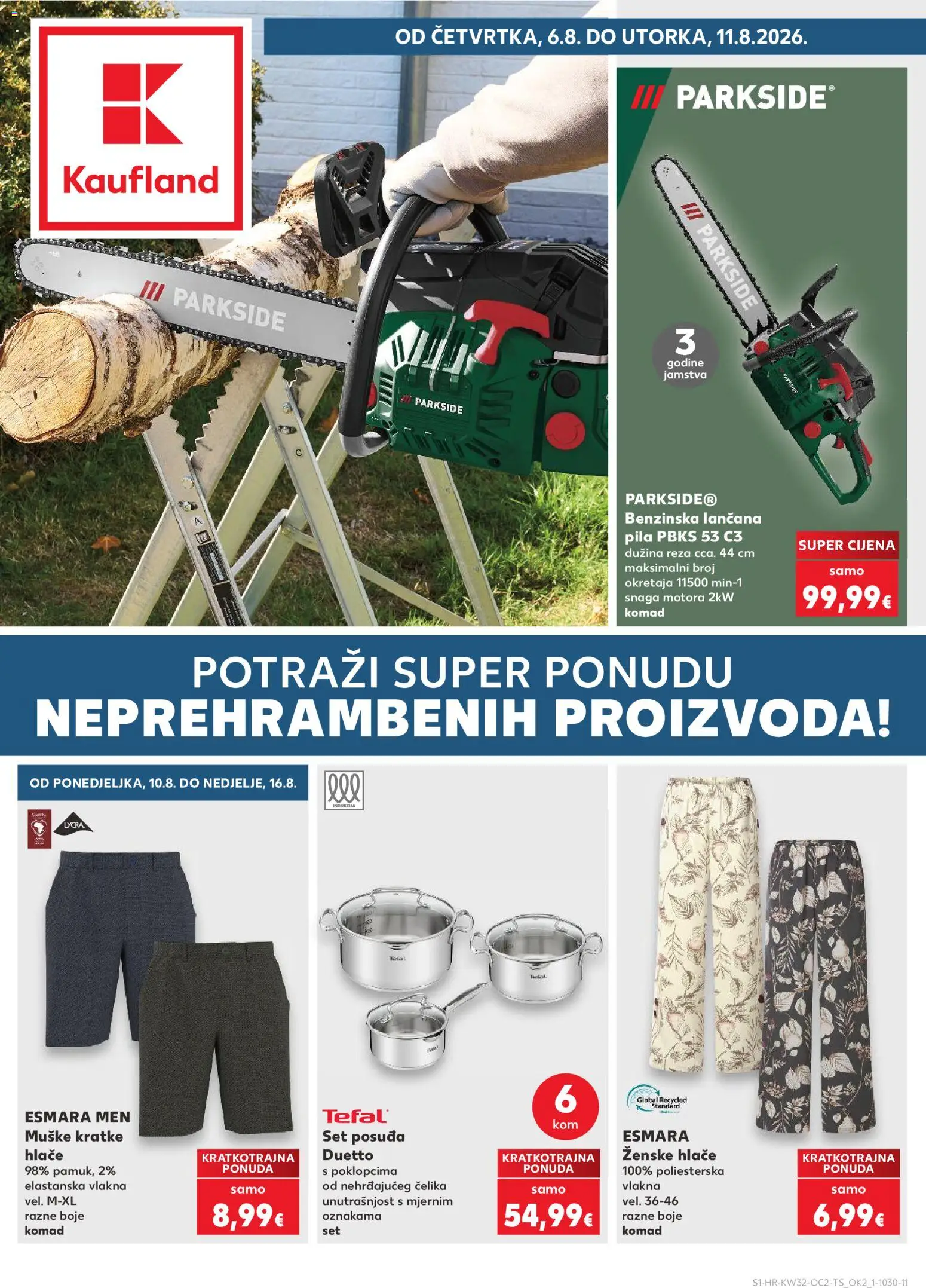 Pregled letka Slavonski Brod trgovine Kaufland vrijedi od 06.08.2026