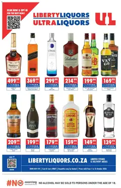 Preview of Ultra Liquors flyer valid from 01/10/2026