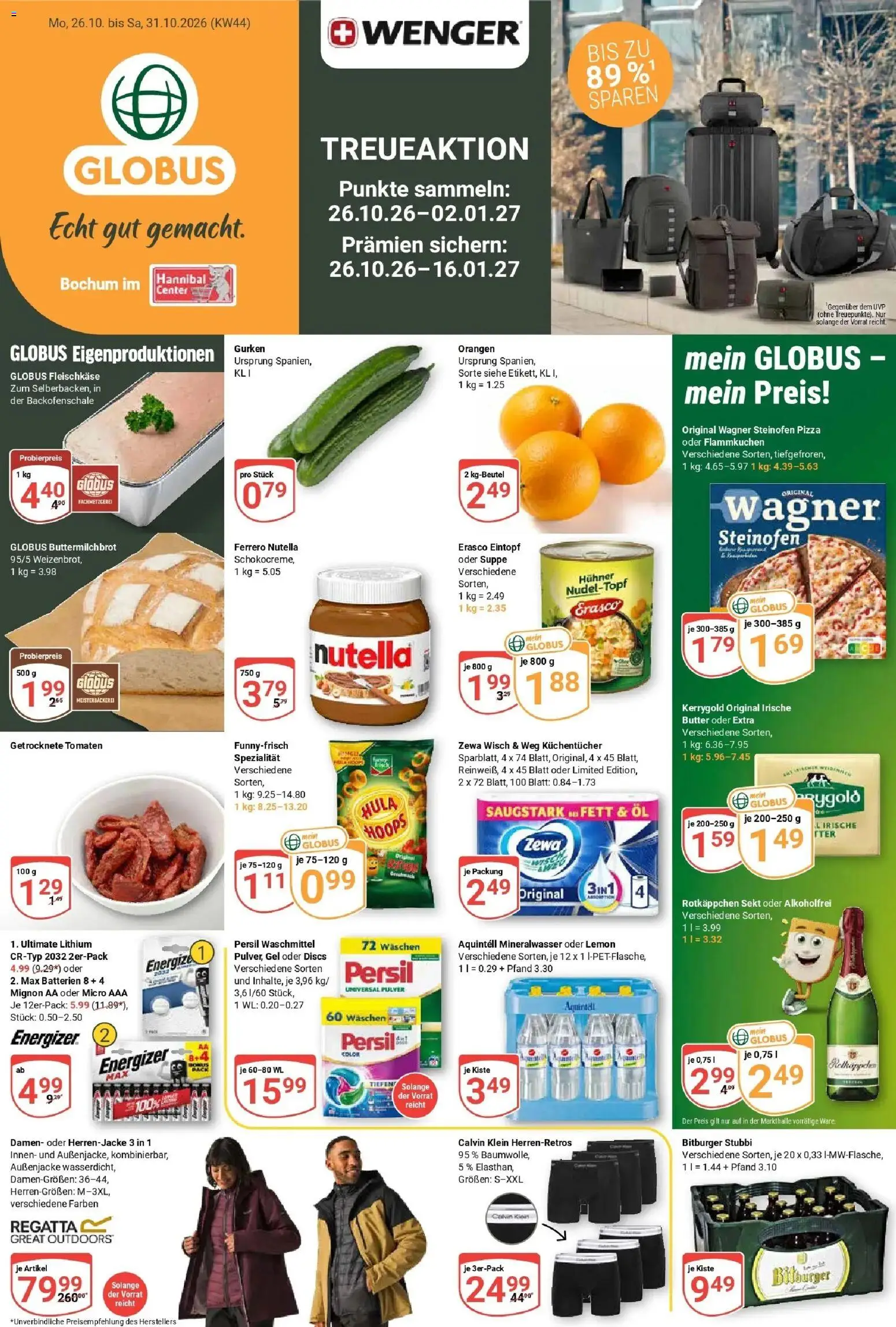 Vorschau von dem Prospekt des Geschäftes Globus, gültig ab dem 26.10.2026