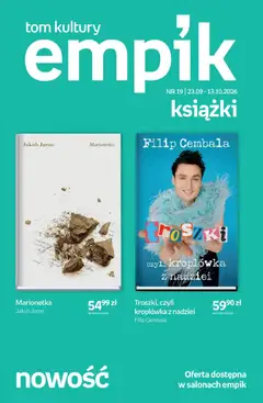 Pogląd gazetki "Empik promocje - Tom kultury Książki" ze sklepu Empik ważnej od 23.09.2026