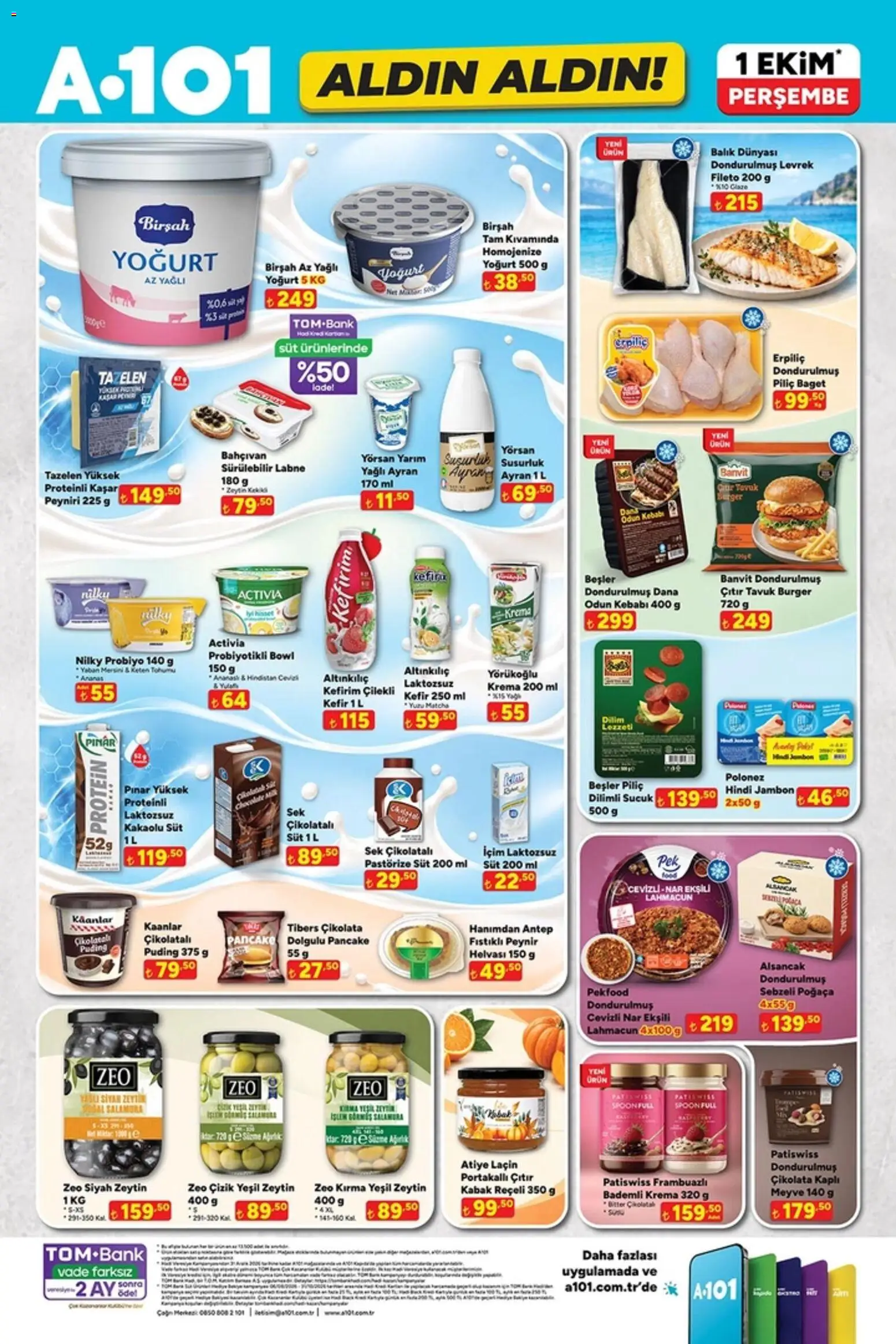 A101 A101 - Katalog Aldın Aldın 01.10.2026 - Broşürünün önizlemesi - Yaban mersini, Keten Tohumu, Matcha, Ananas, Kefir, Yoğurt, Hindistan Cevizi, Ağırlık