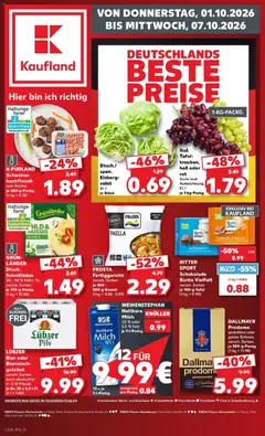 Vorschau von dem Prospekt des Geschäftes Kaufland, gültig ab dem 01.10.2026