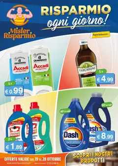 Anteprima dell'opuscolo Mister Risparmio volantino dal negozio Mister Risparmio valido da 19/10/2026