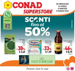 Anteprima dell'opuscolo Sconti fino al 50% dal negozio Conad valido da 22/04/2026
