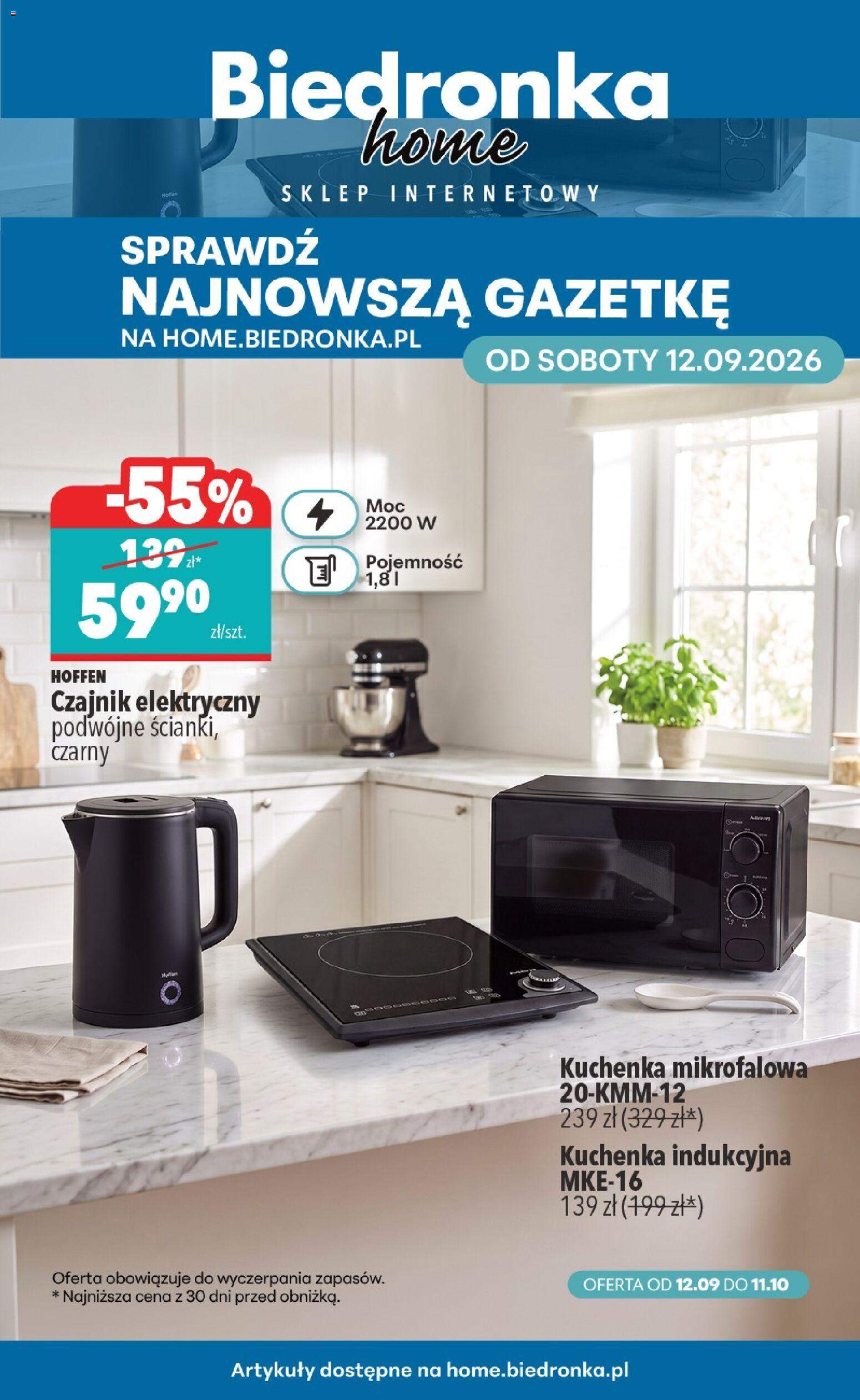 Nowa gazetka Biedronka 12.09.
