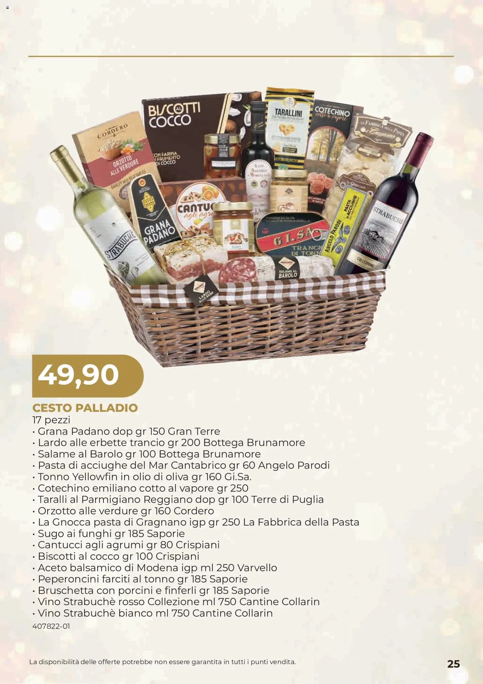 Anteprima dell'opuscolo Sogegross volantino Strenne dal negozio Sogegross valido da 27/10/2026 - Biscotti, Olio di Oliva, Tonno, Salame, Grana Padano, Taralli, Cocco, Lardo