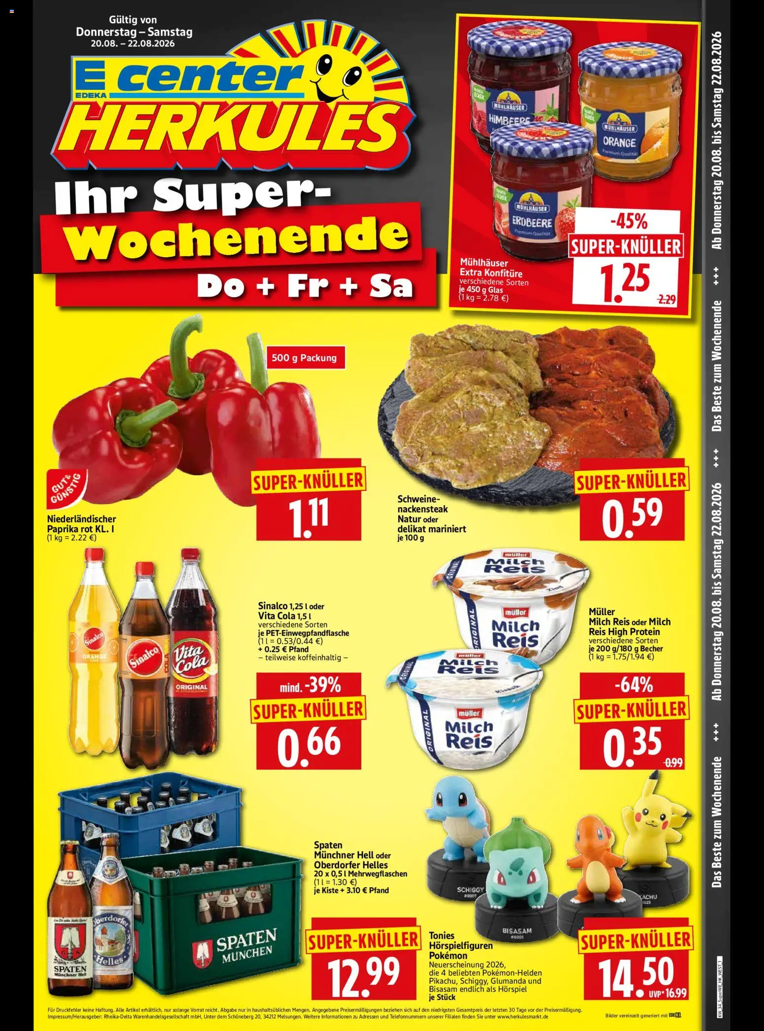 Vorschau von dem Prospekt des Geschäftes HERKULES, gültig ab dem 20.08.2026