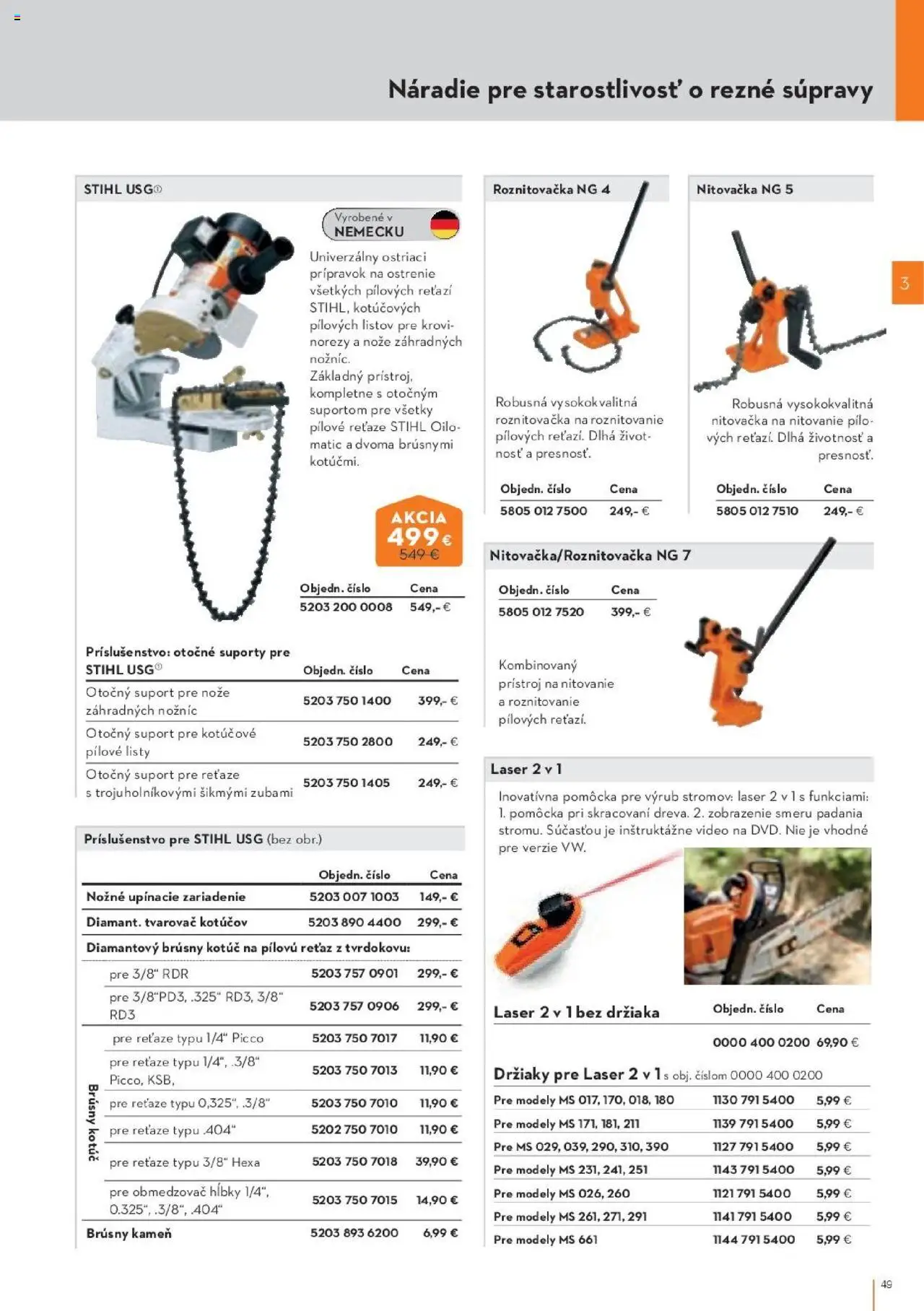 Náhľad STIHL letáku platného od 29.09.2025 - Video, Laser, Náradie