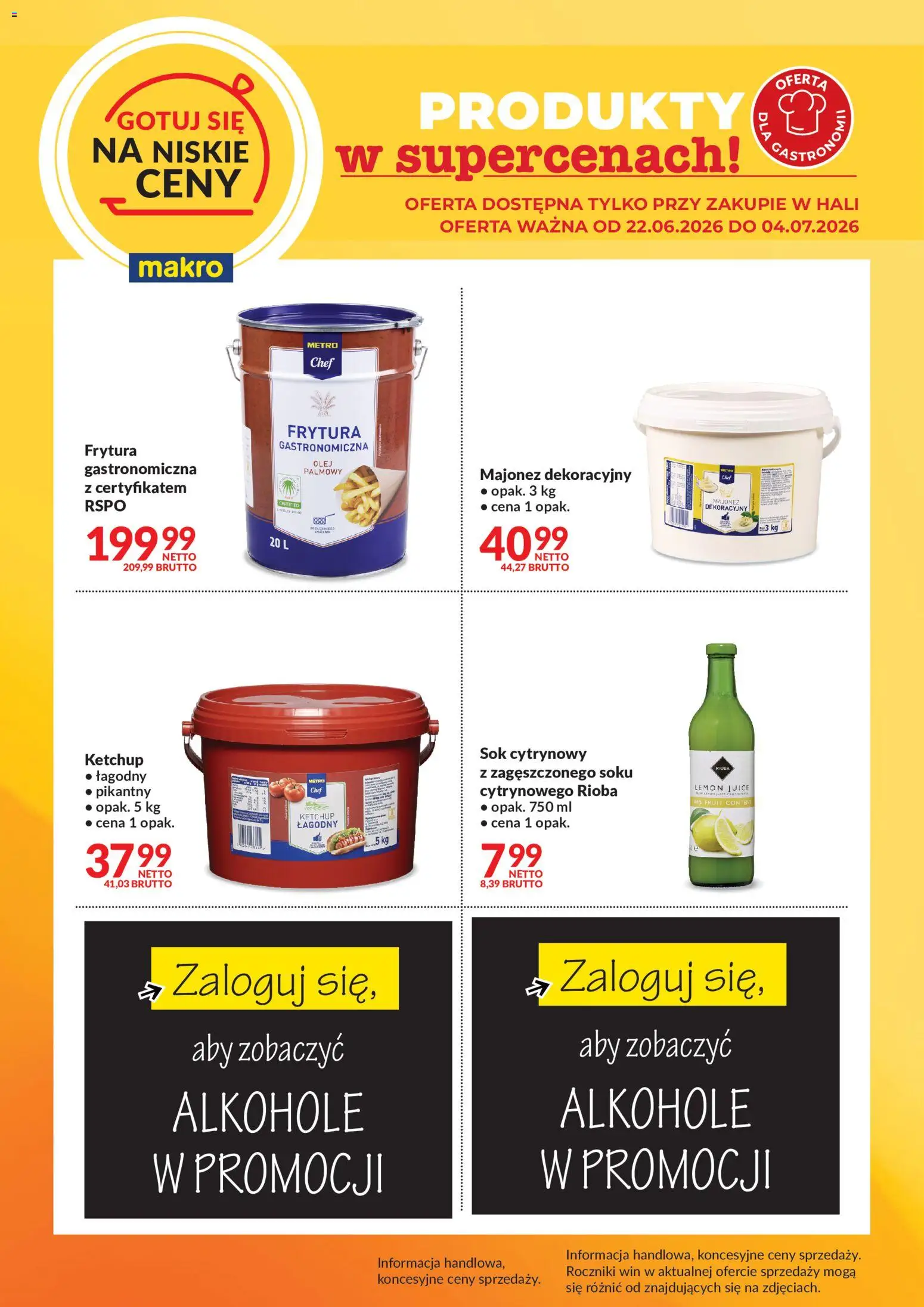 Pogląd gazetki "Makro gazetka - Gotuj się na niskie ceny" ze sklepu Makro ważnej od 22.06.2026