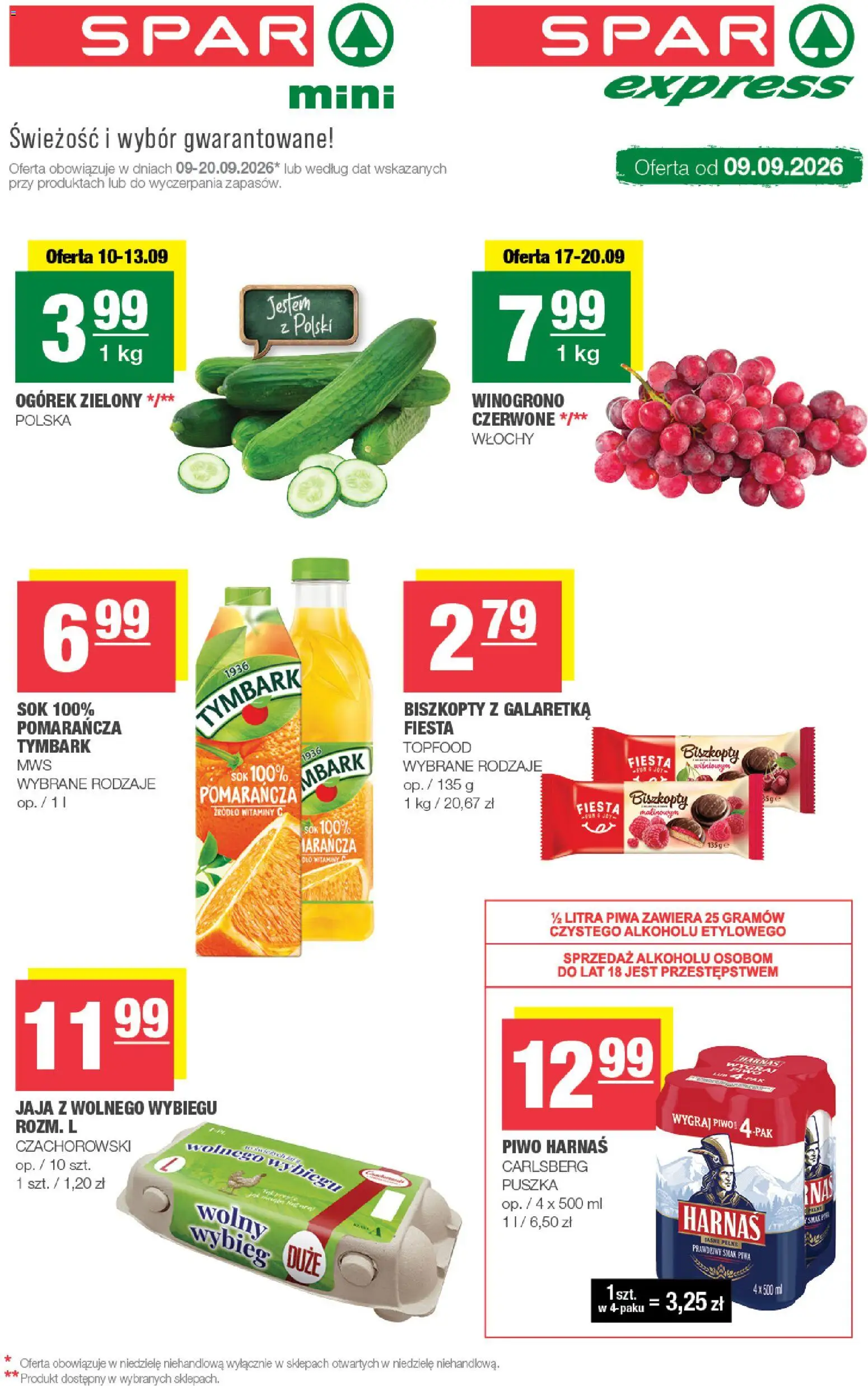 Pogląd gazetki "Spar gazetka - Mini" ze sklepu Spar ważnej od 09.09.2026