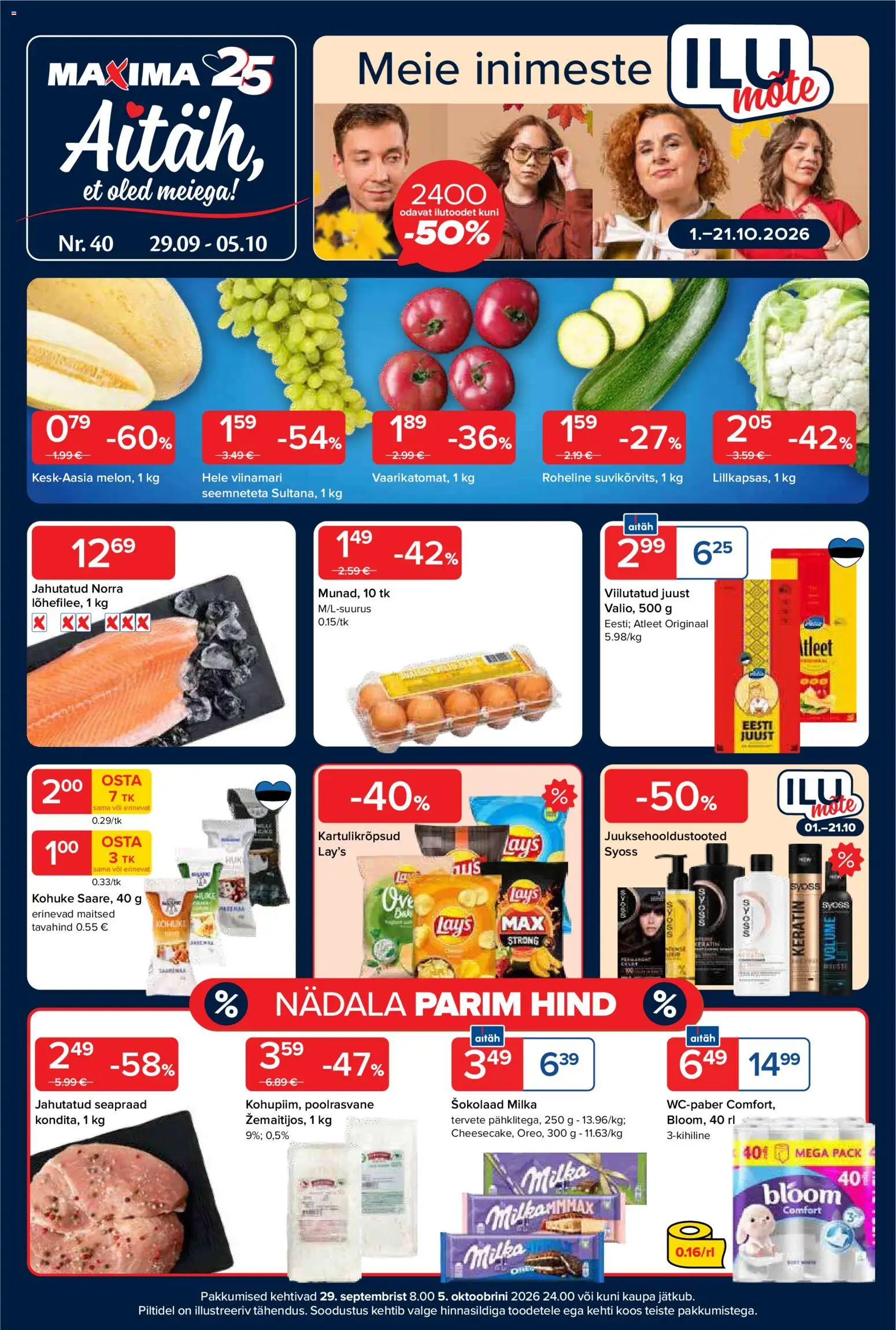 Maxima kliendilehe eelvaade alates 28.09.2026
