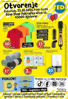 Pregled letka TEDi Katalog - Bjelovar trgovine TEDi vrijedi od 22.10.2026