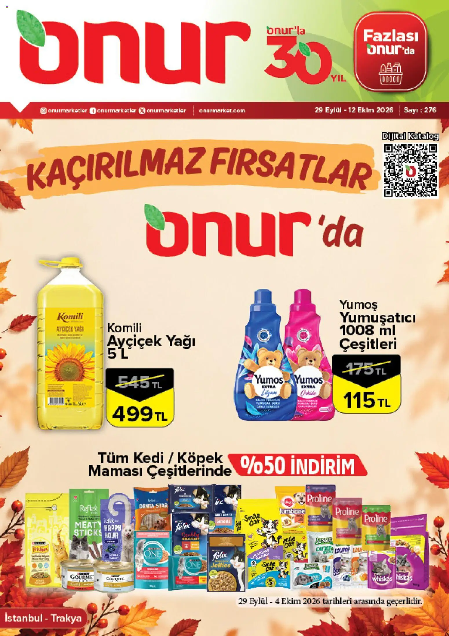 Onur Market Onur Market Katalog 29.09.2026 - Broşürünün önizlemesi