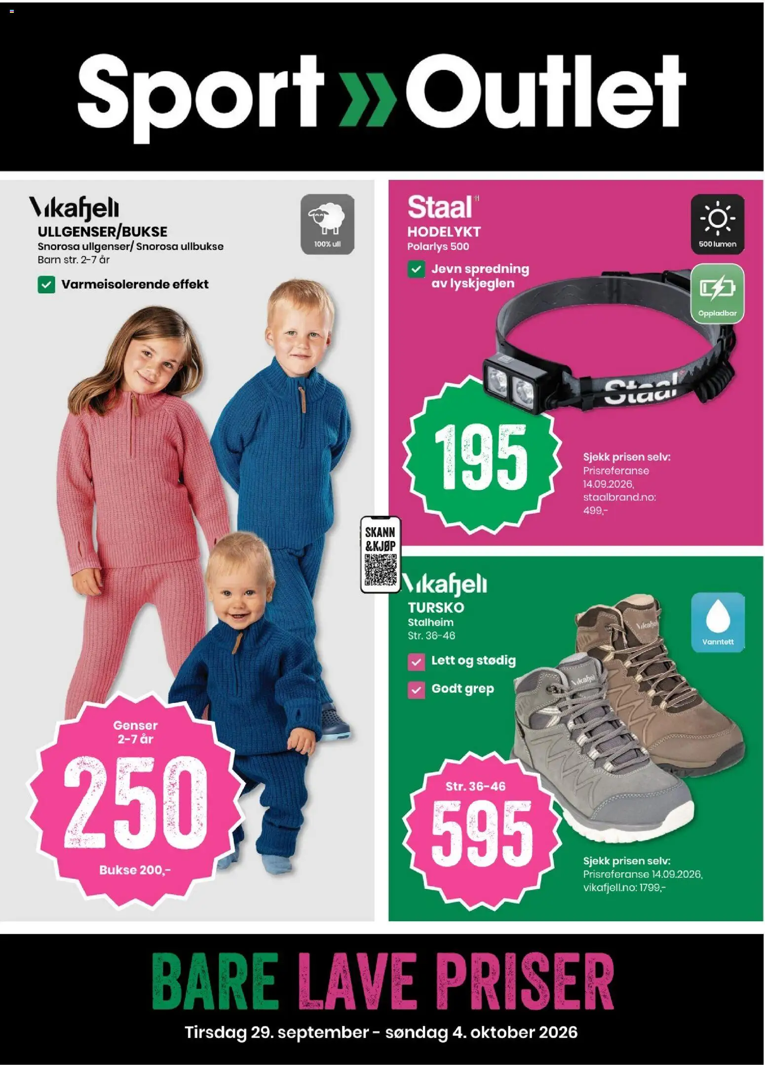 Forhåndsvis Sport Outlet kundeavis fra butikk Sport Outlet gyldig fra 29/09/2026