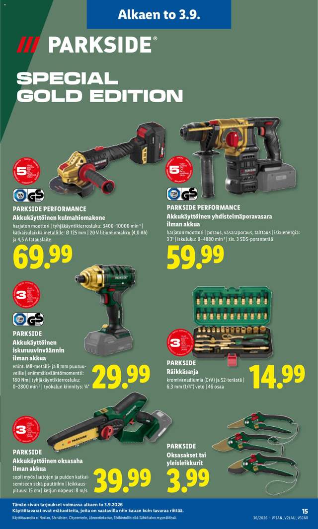 Uusi Lidl tarjouslehti alkaen 03/09