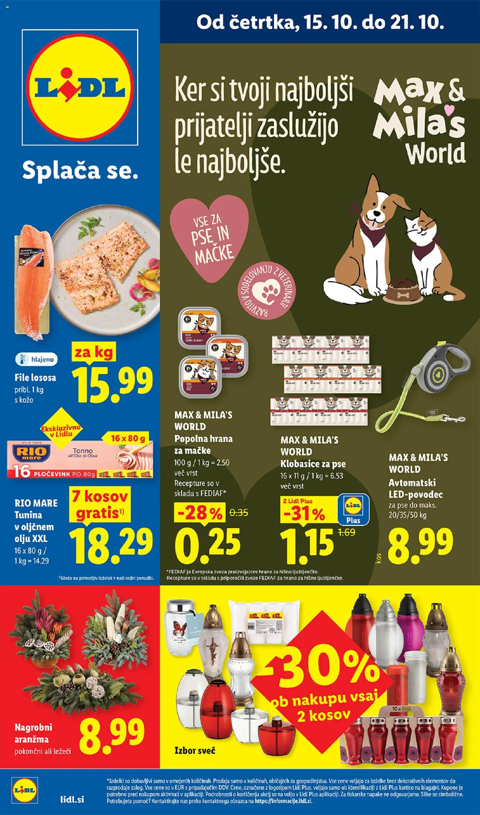 Predogled kataloga iz trgovine Lidl veljaven od 15.10.2026 - Tuna, Hrana za mačke, Olive, Klobasice